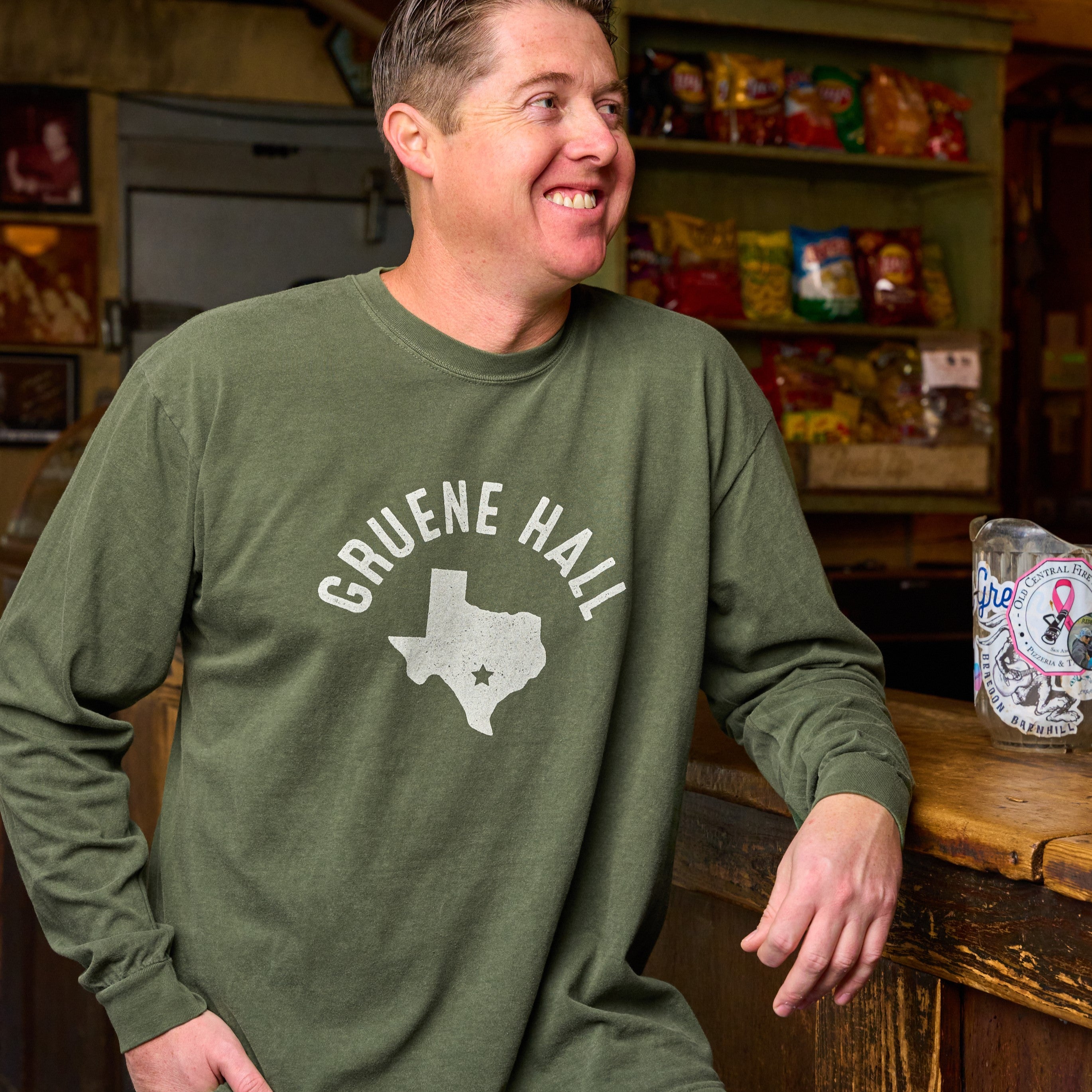 Gruene Hall Texas 1878 Comfort Colors Long Sleeve Tee
