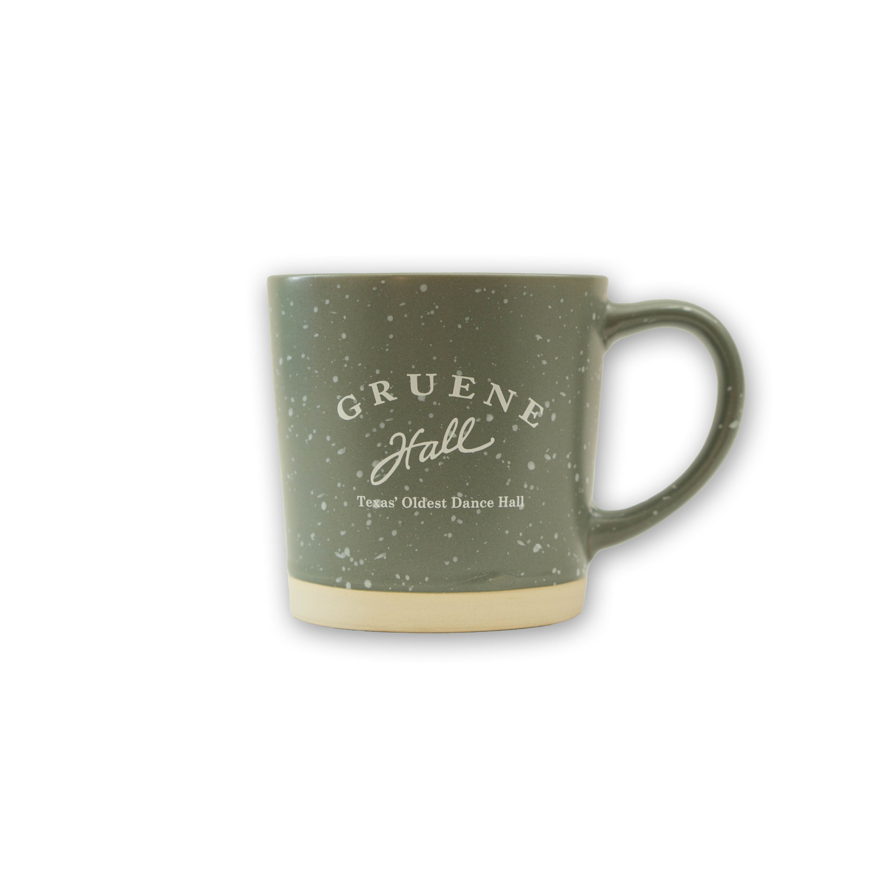 Logo Matte Olive Speckled Mug 12 oz