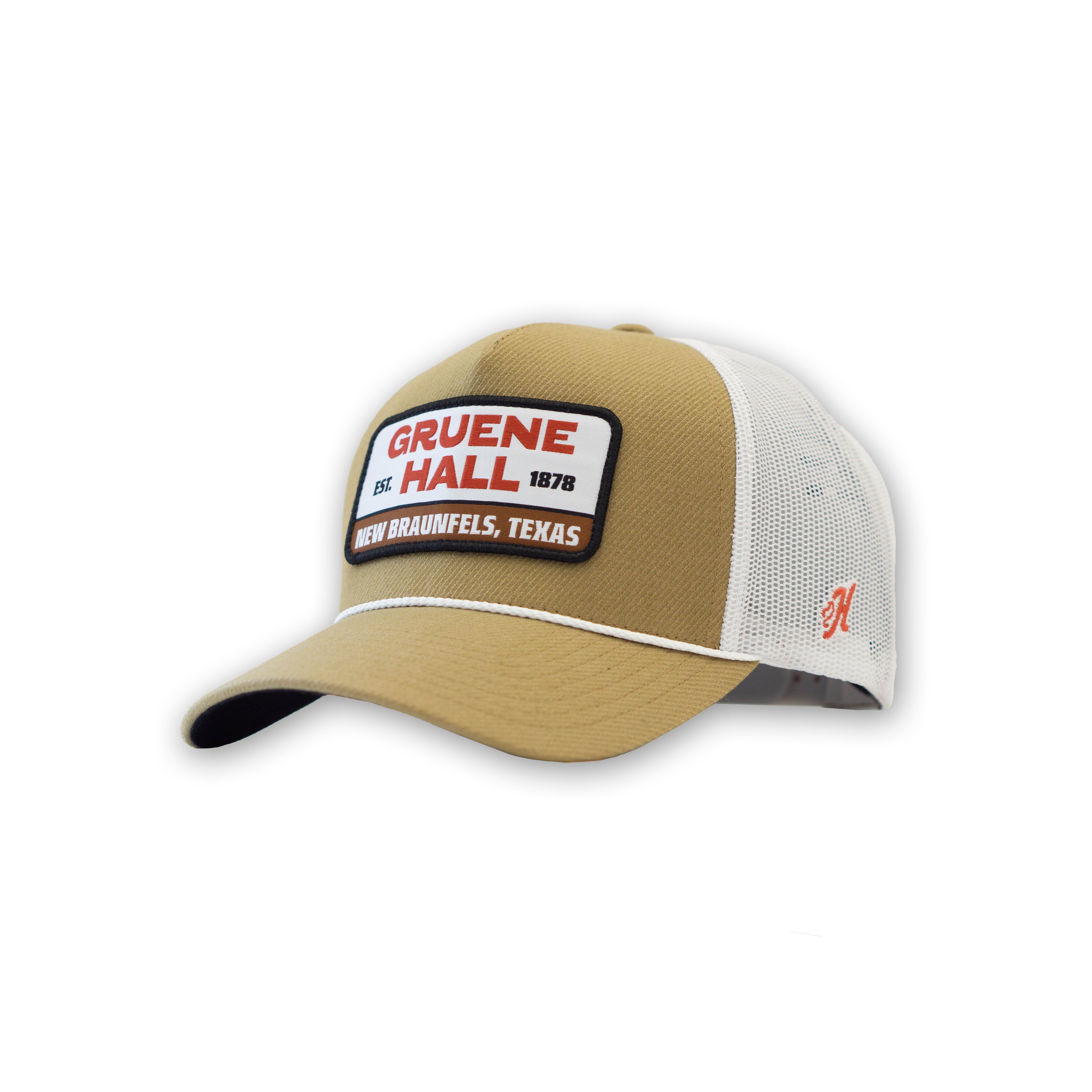 Hooey x Gruene Hall Rectangle Patch Cap #GH2506T-TNWH