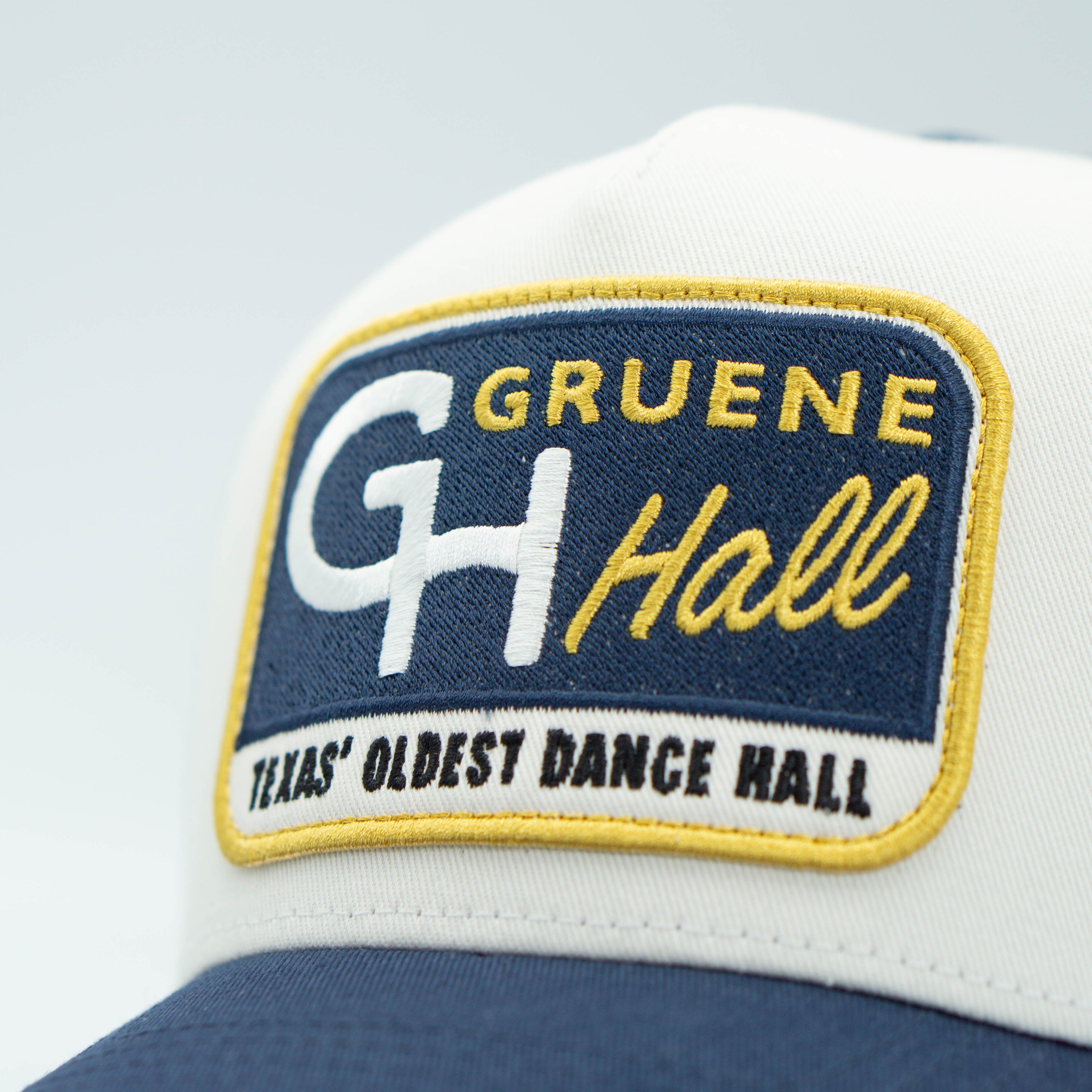 Hooey x Gruene Hall Oldest Dance Hall Rectangle Patch Cap #GH2607T-WHNV