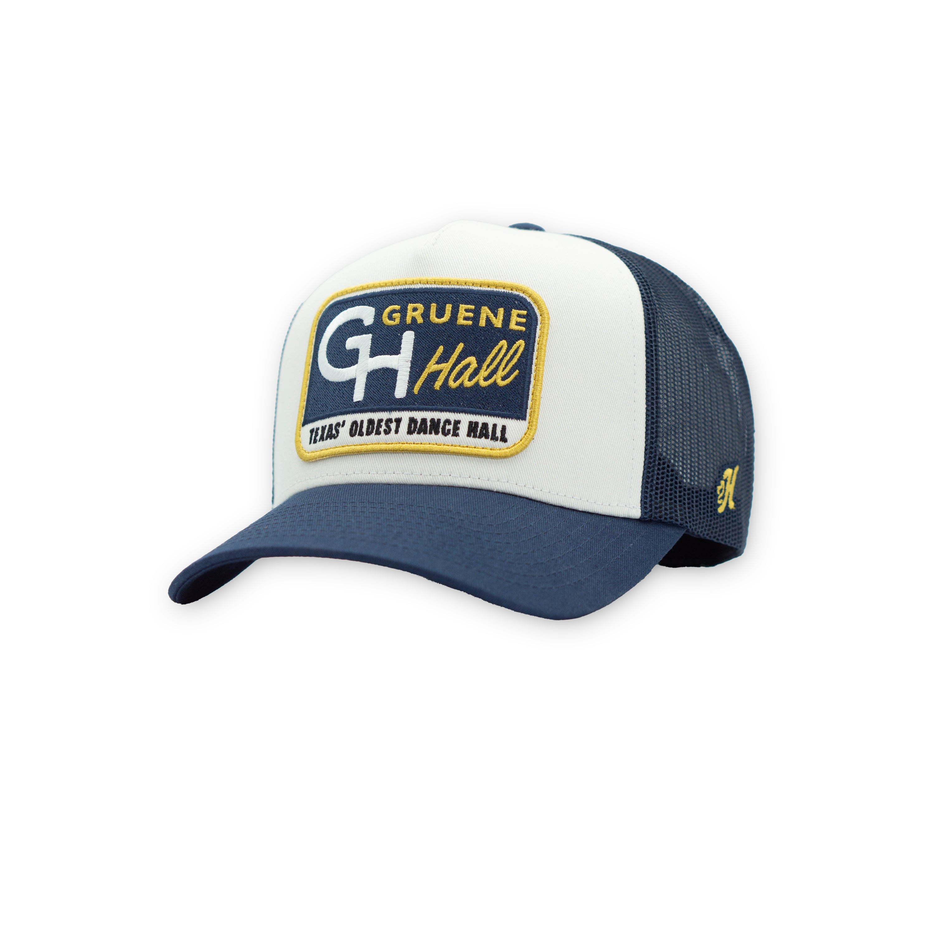Hooey x Gruene Hall Oldest Dance Hall Rectangle Patch Cap #GH2607T-WHNV