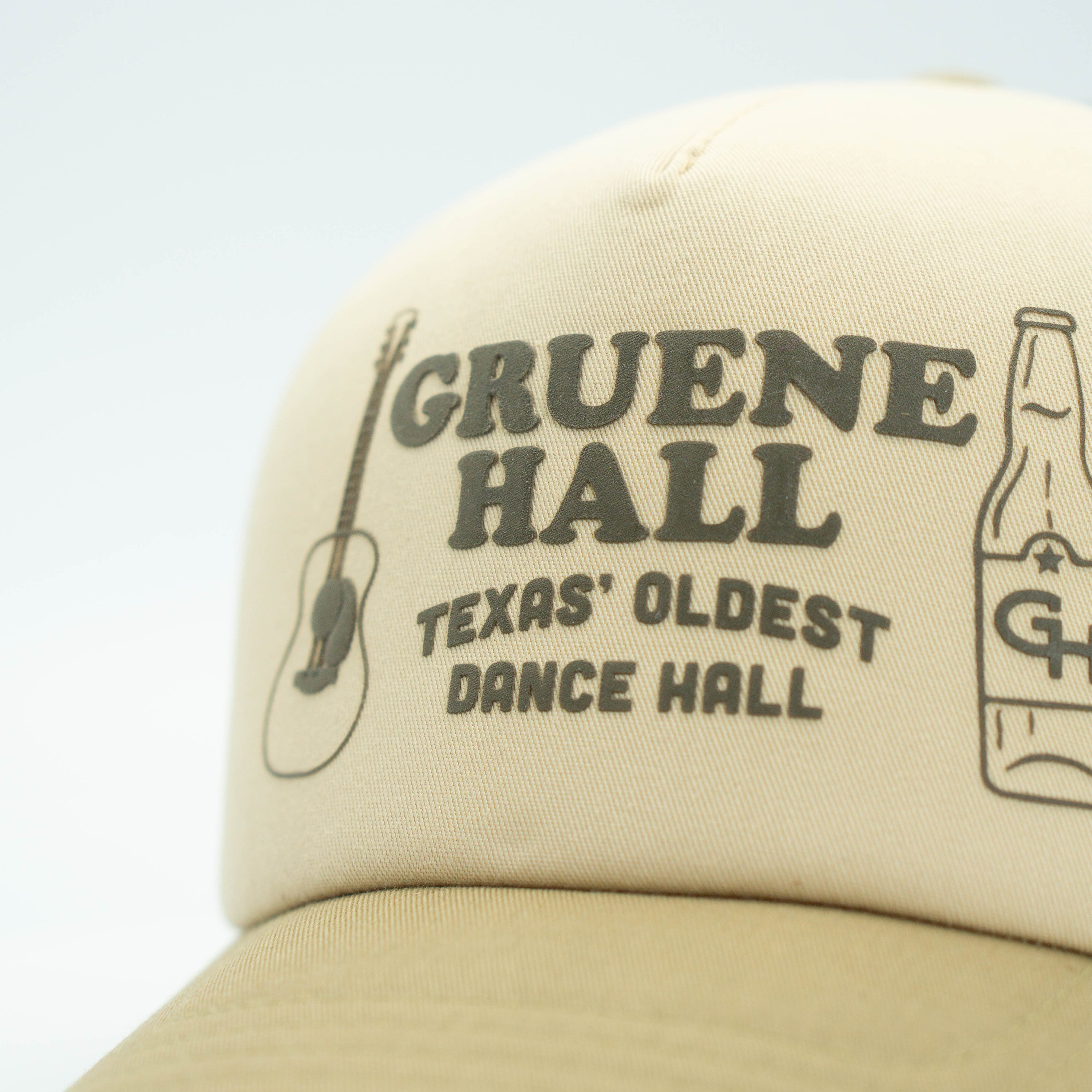 Hooey x Gruene Hall Guitar Longneck Cap #GH2609T-CRBR