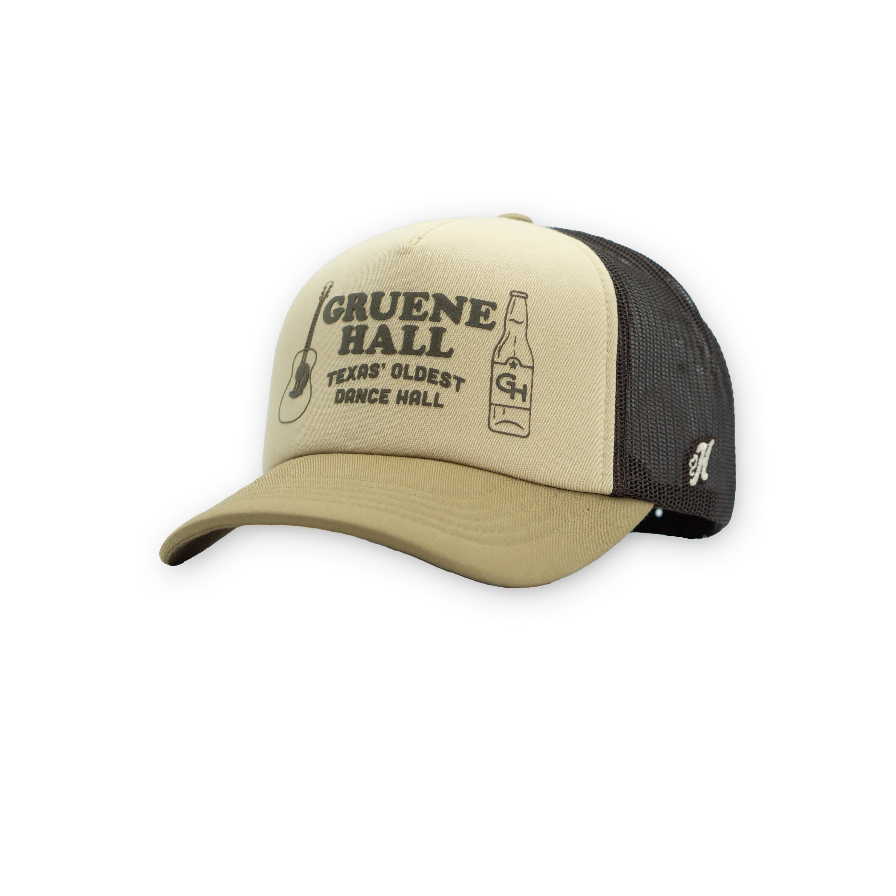 Hooey x Gruene Hall Guitar Longneck Cap #GH2609T-CRBR