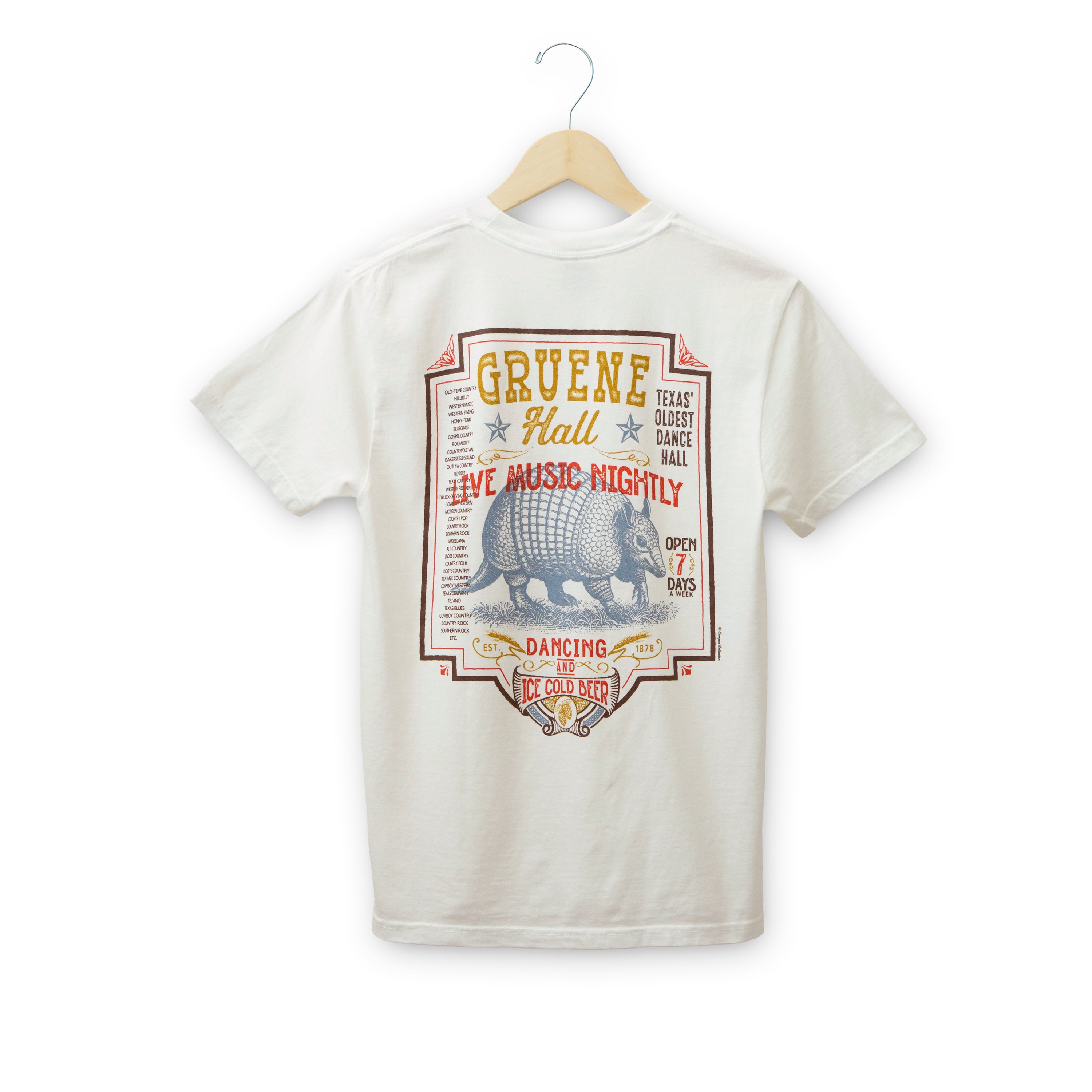 Armadillo Poster Comfort Colors Tee