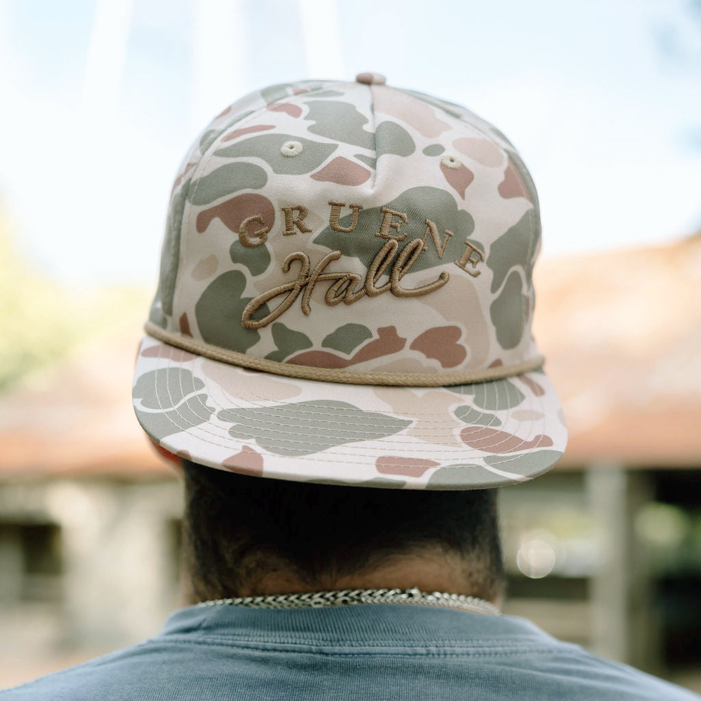 Harvest Duck Camo 3D Embroidered Logo Rope Cap #256P