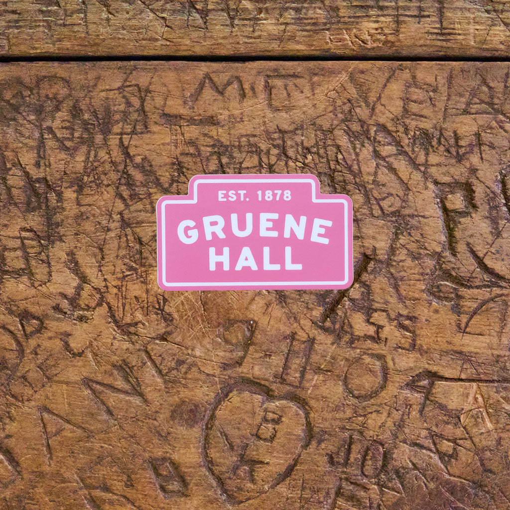 Minimal Hall Pink Sticker