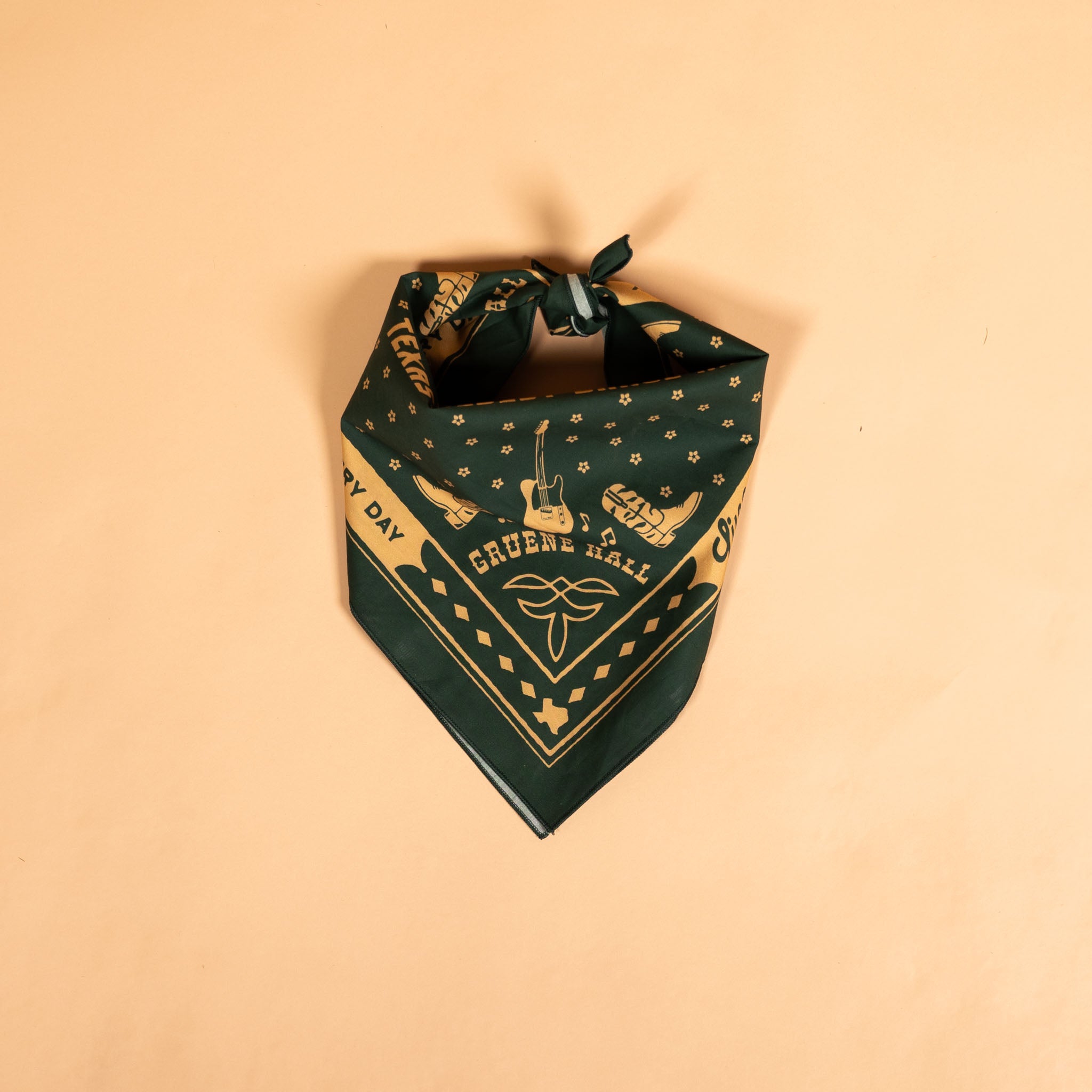 Texas Hill Country Provisions x Gruene Hall Honky Tonk Green Bandana