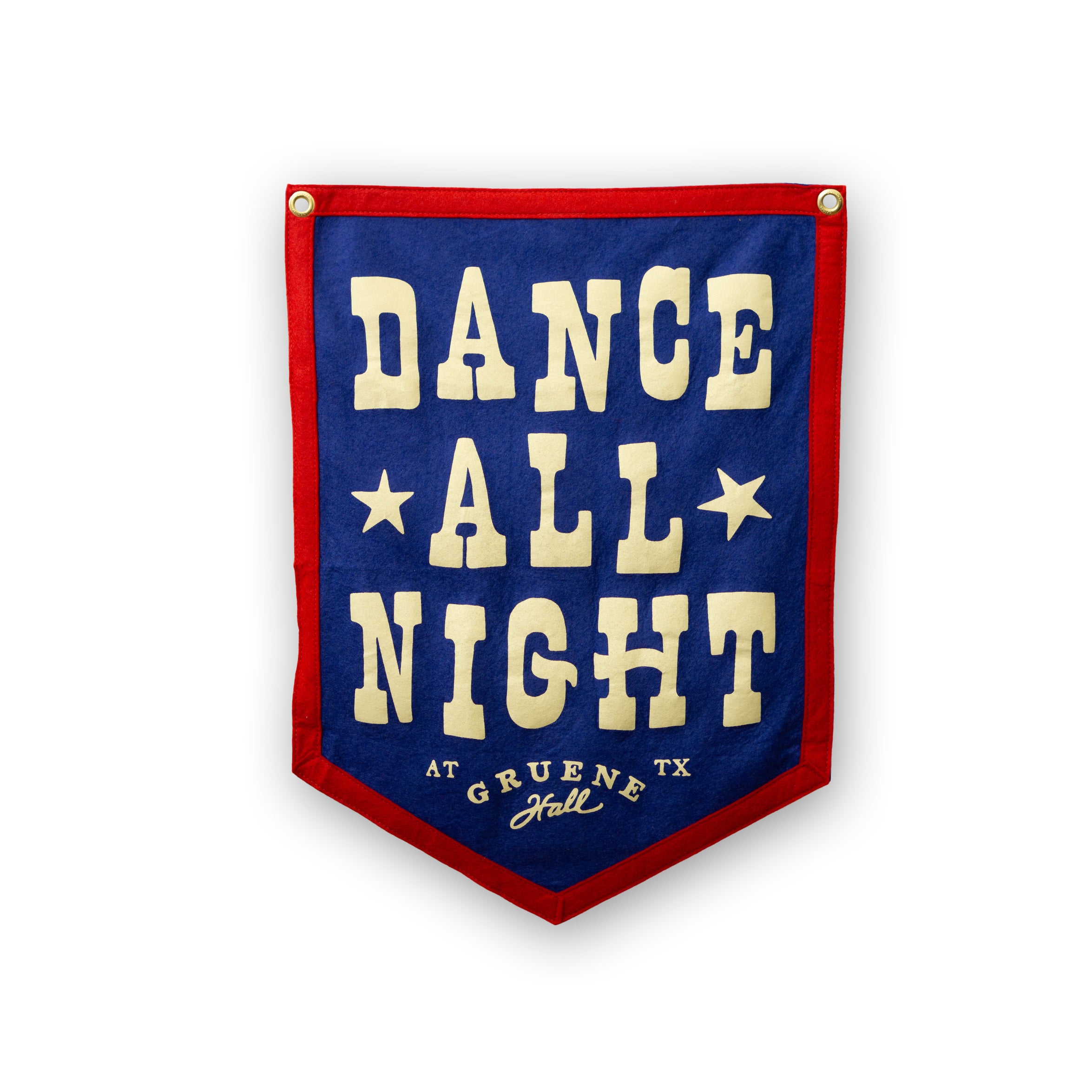Oxford Pennant x Gruene Hall Dance All Night Camp Flag