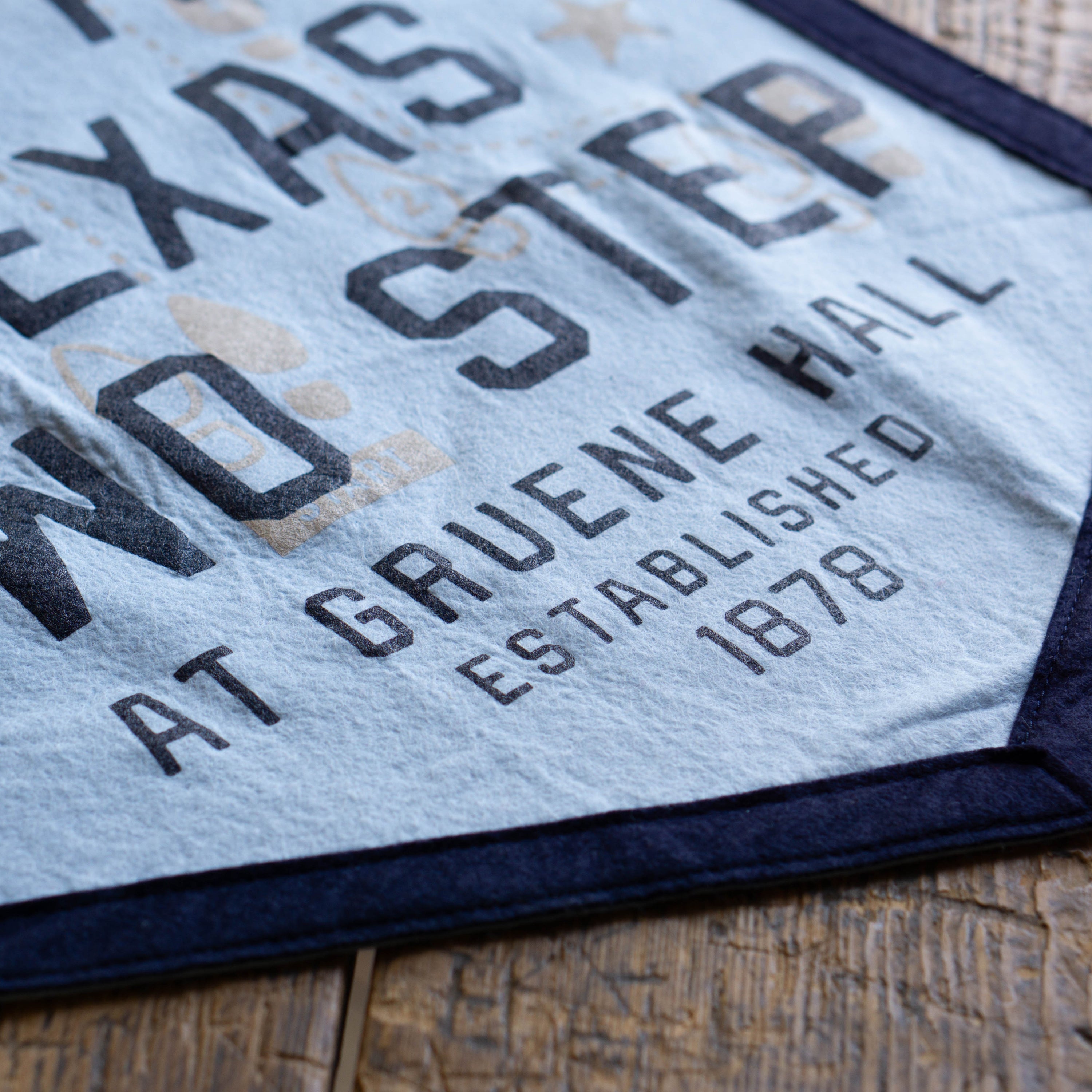 Oxford Pennant x Gruene Hall Heaven is a Texas Two Step Camp Flag
