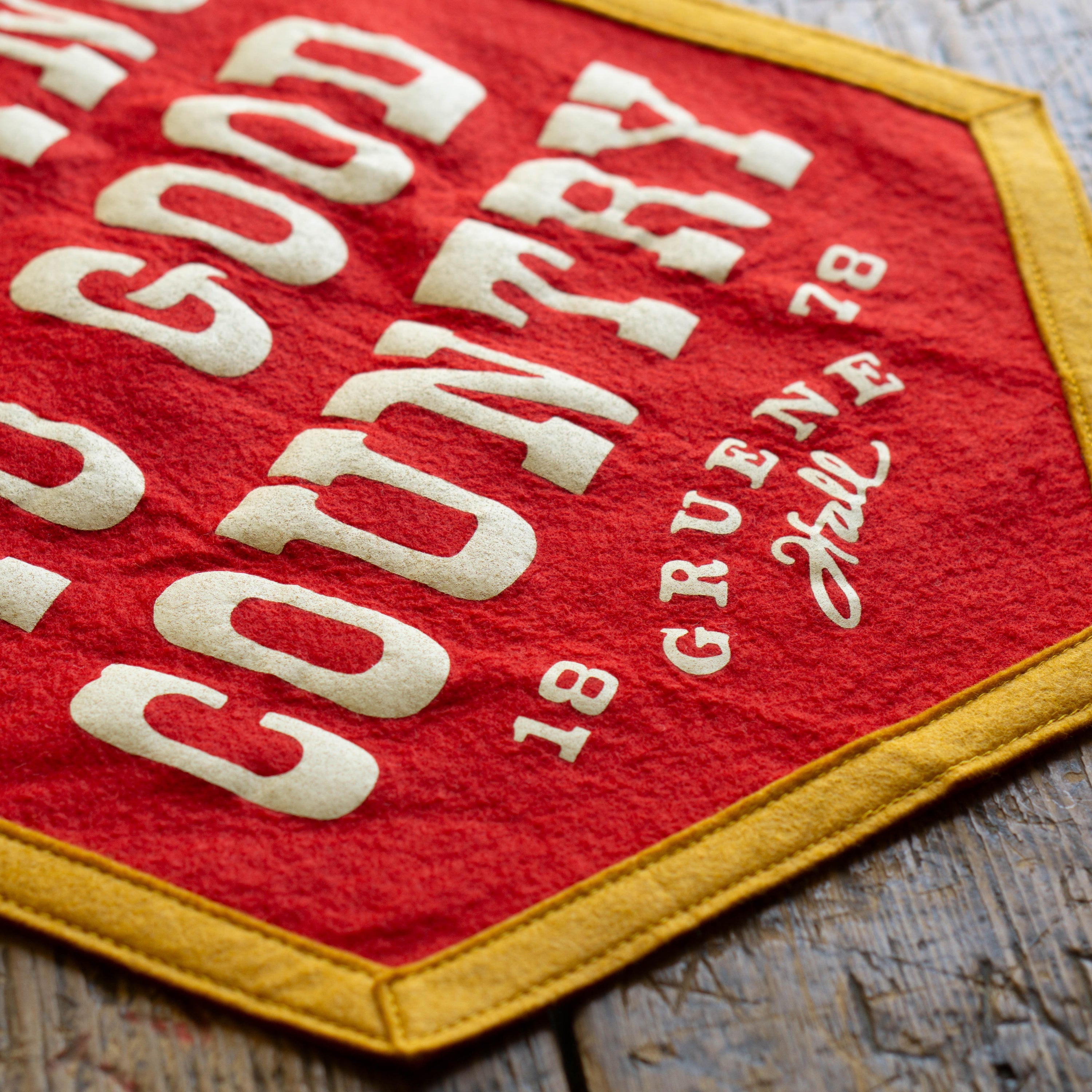Oxford Pennant x Gruene Hall Nice Folks Camp Flag