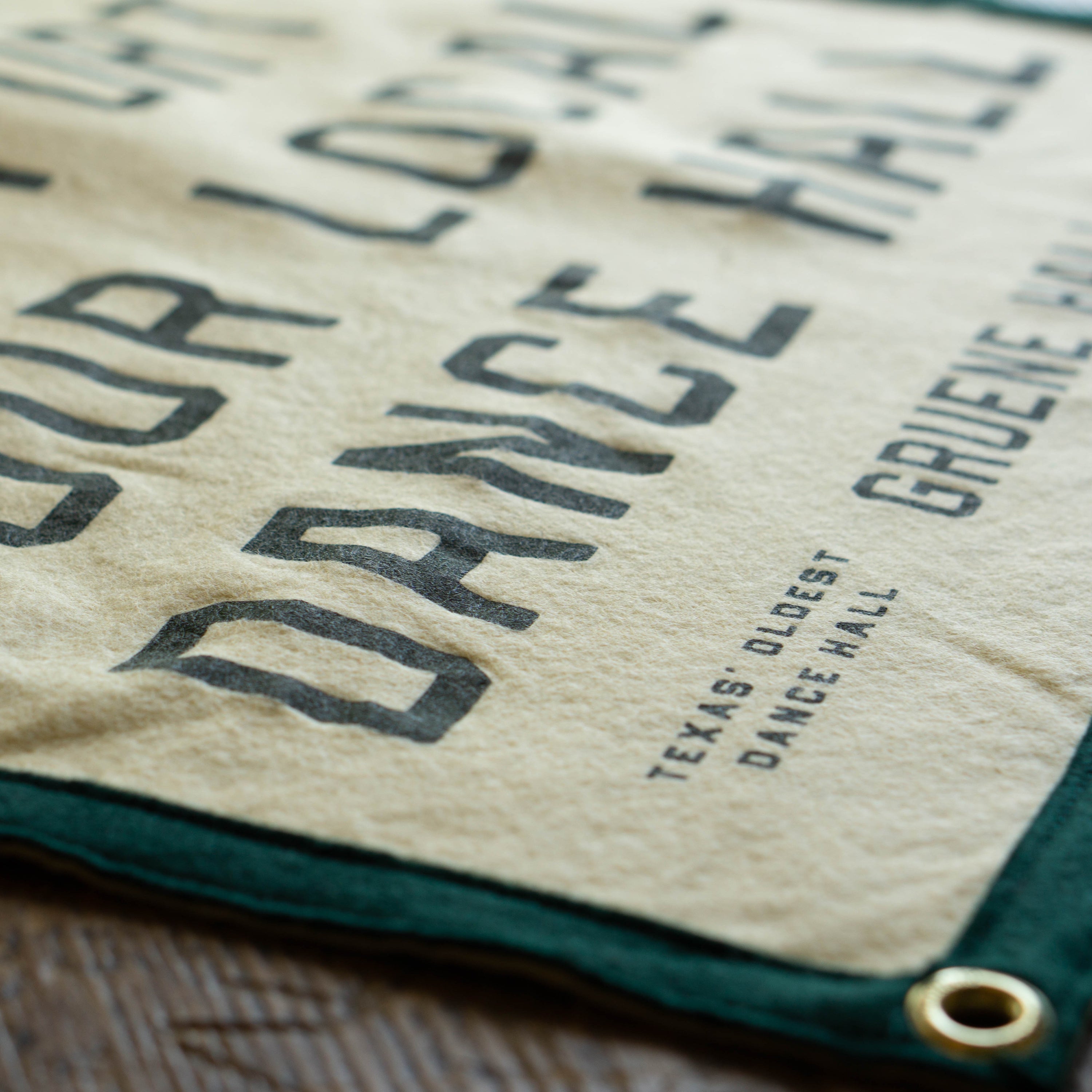 Oxford Pennant x Gruene Hall Support Your Local Dance Hall Camp Flag