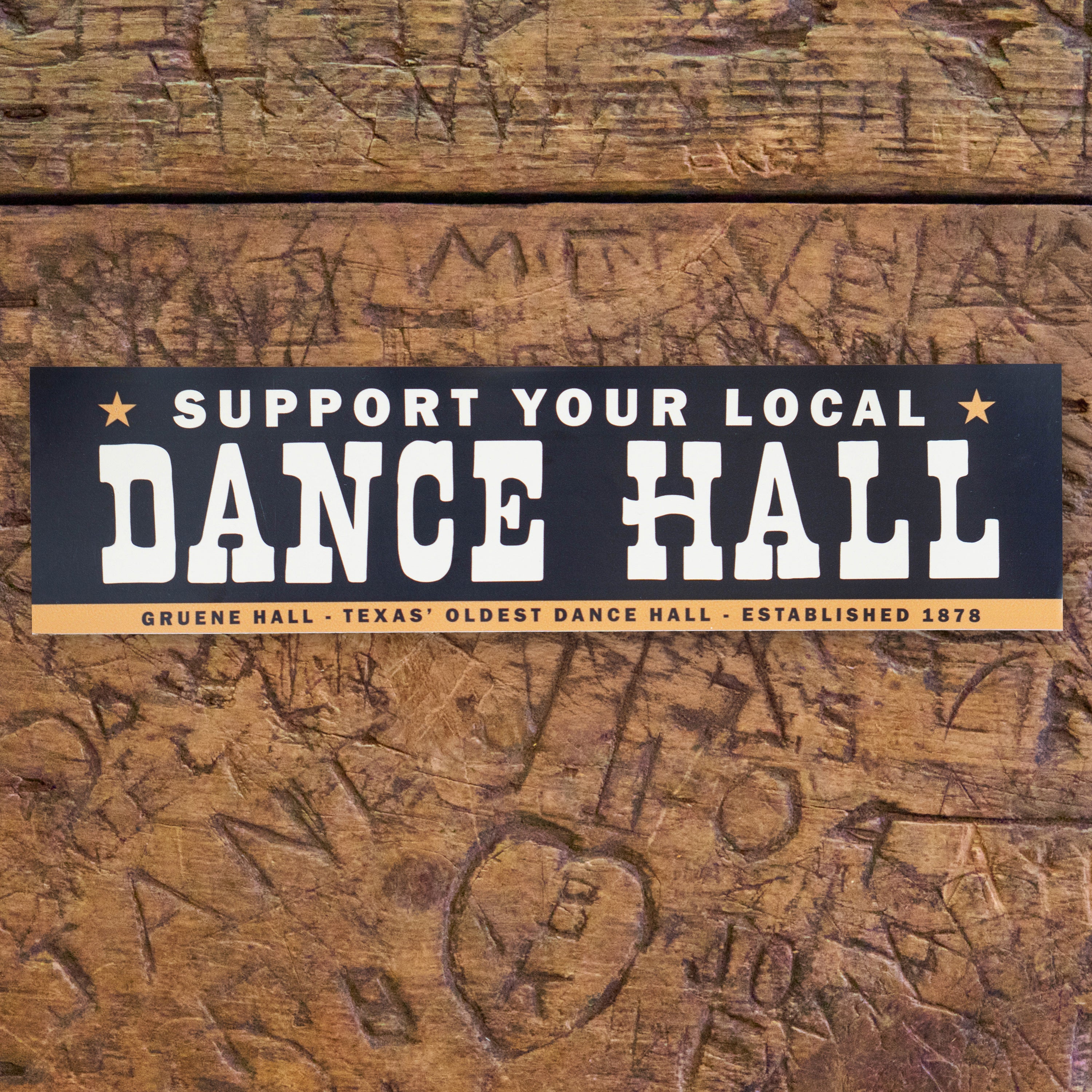 Oxford Pennant x Gruene Hall Support Your Local Dance Hall Bumper Sticker