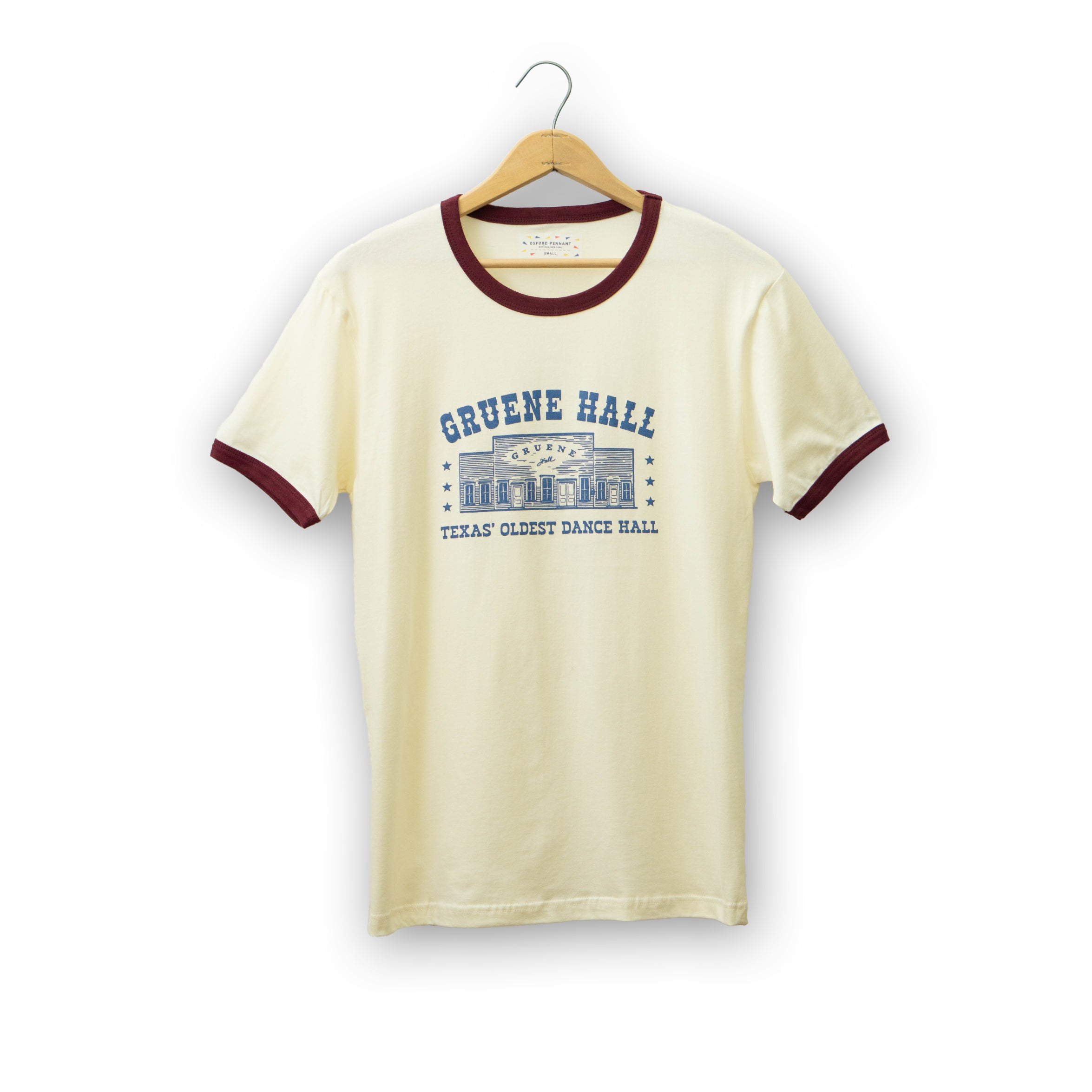 Oxford Pennant x Gruene Hall Texas' Oldest Ringer Tee
