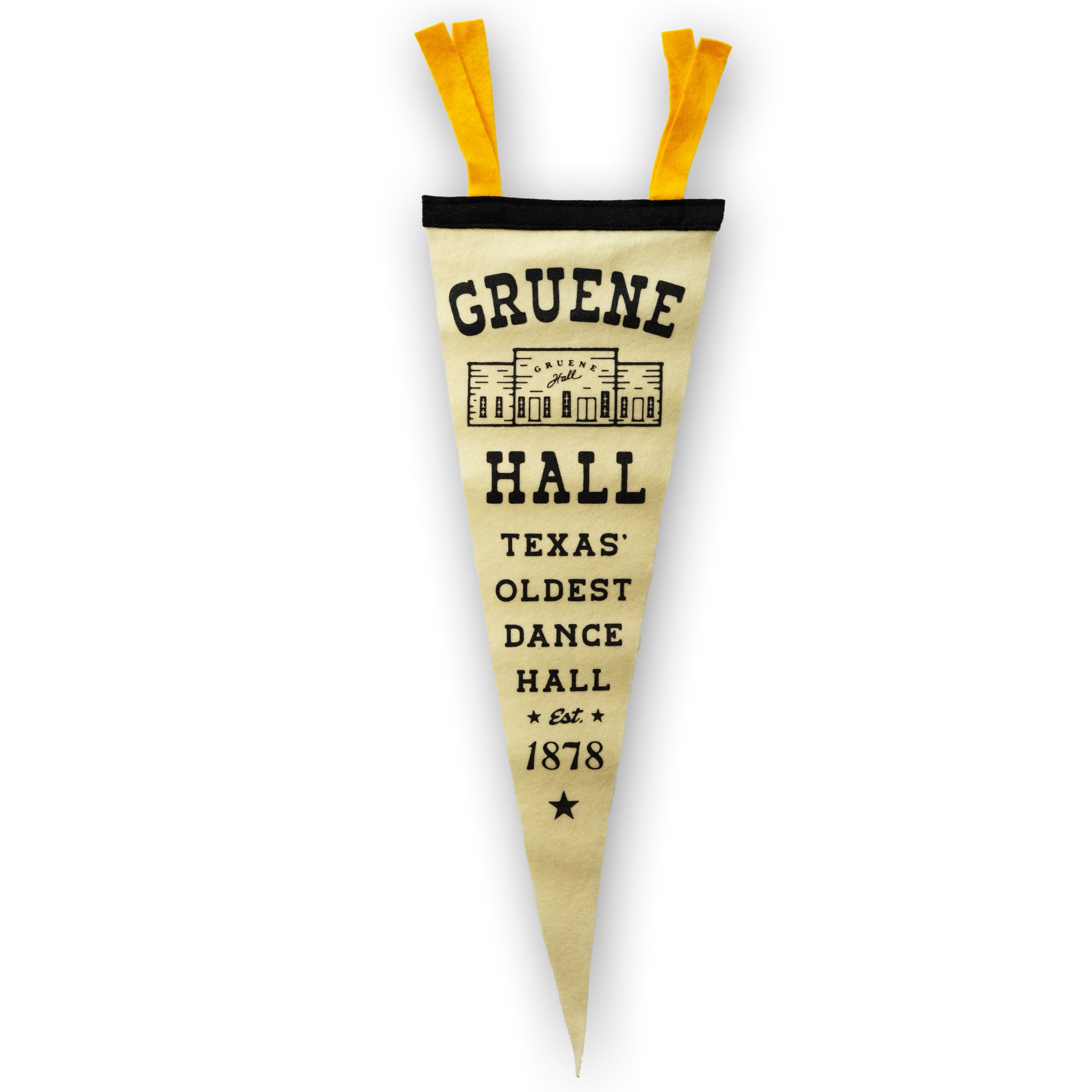 Oxford Pennant x Gruene Hall Texas' Oldest Dance Hall Sm Pennant
