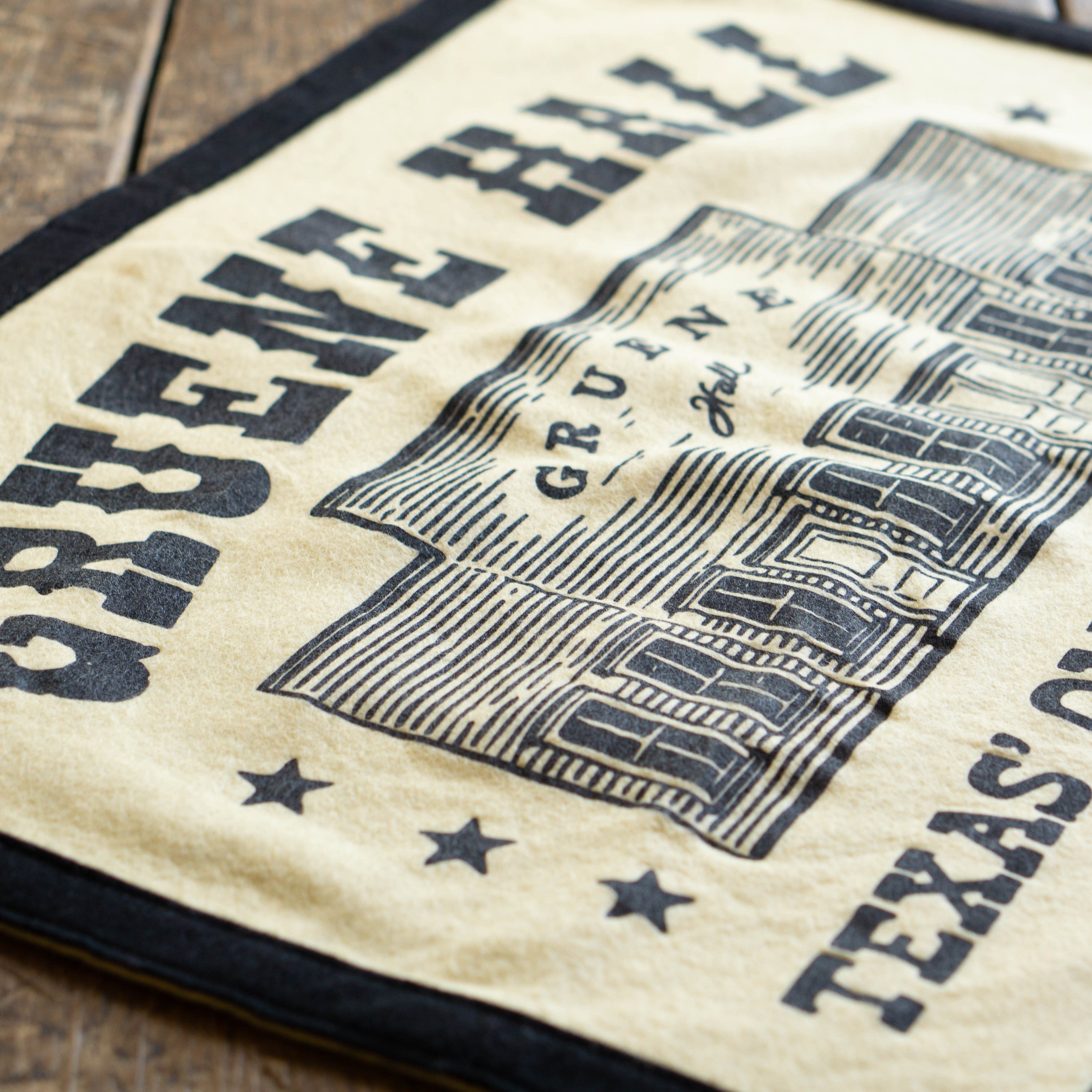 Oxford Pennant x Gruene Hall Texas' Oldest Dance Hall Camp Flag