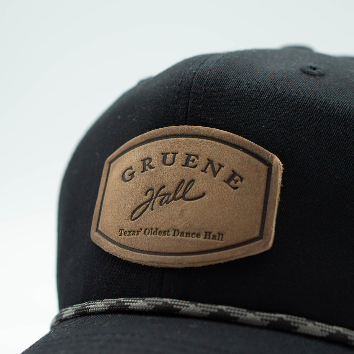 Logo Leather Patch Rope Cap