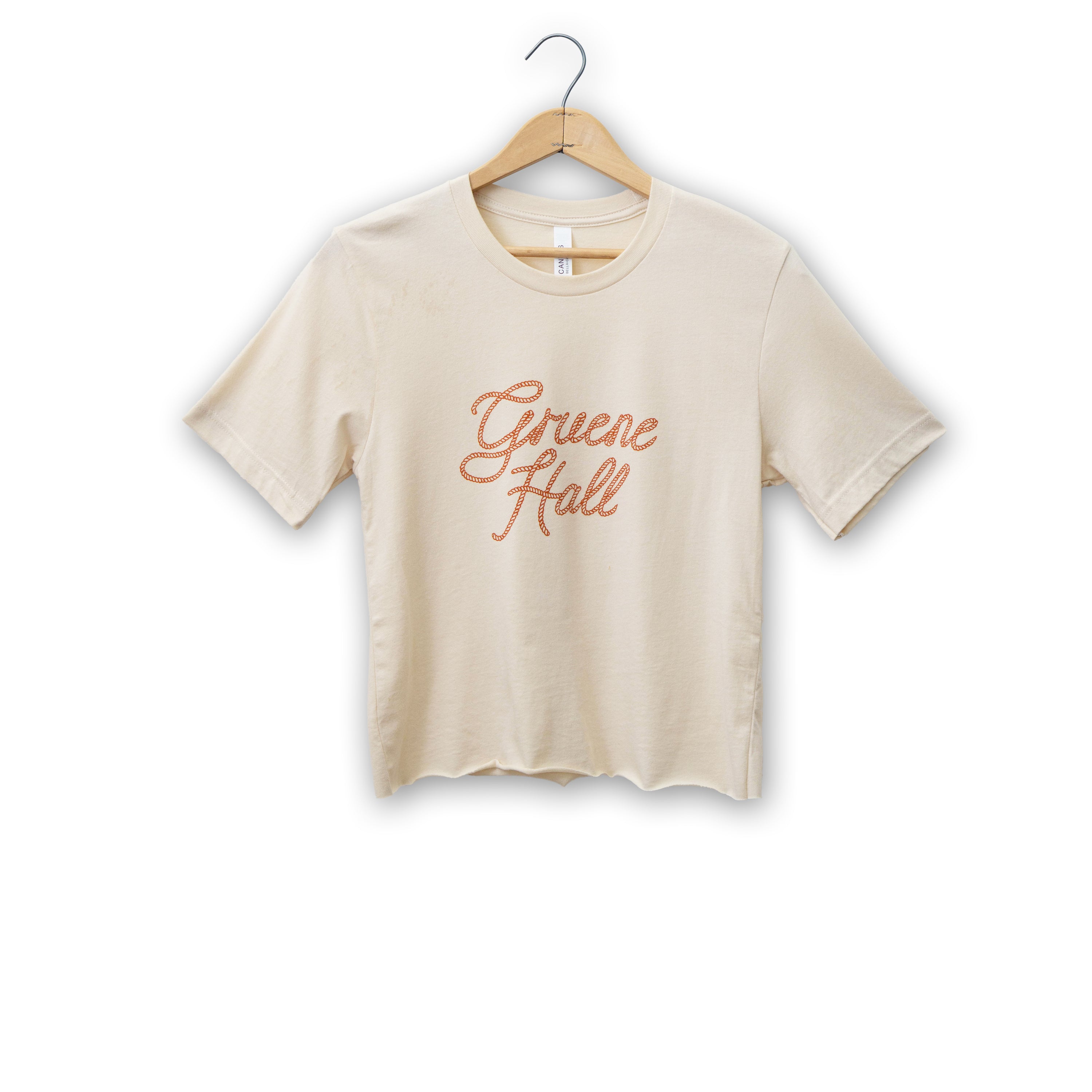 Rope Script Cropped Tee
