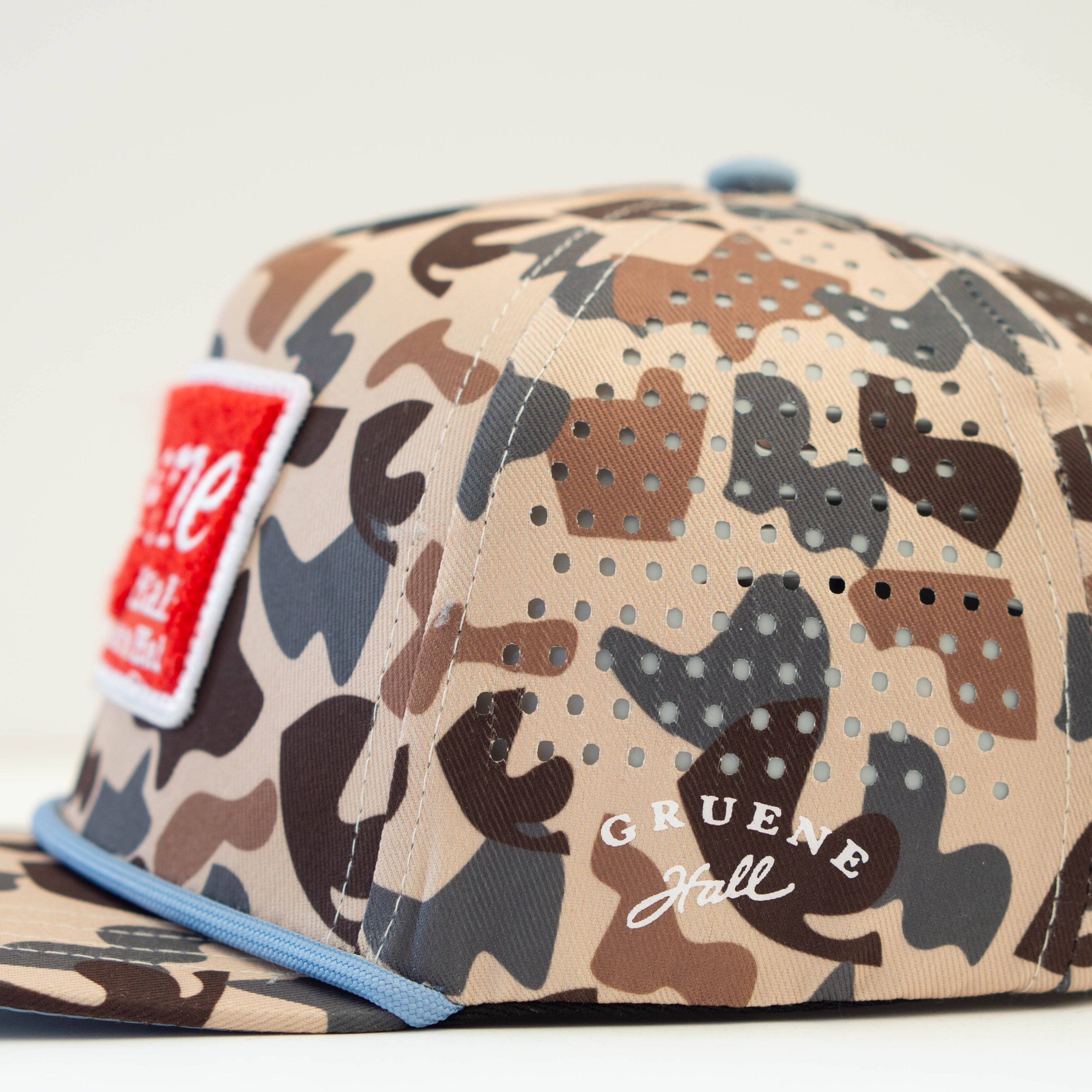 Staunch x Gruene Hall Red Patch Camo Cap