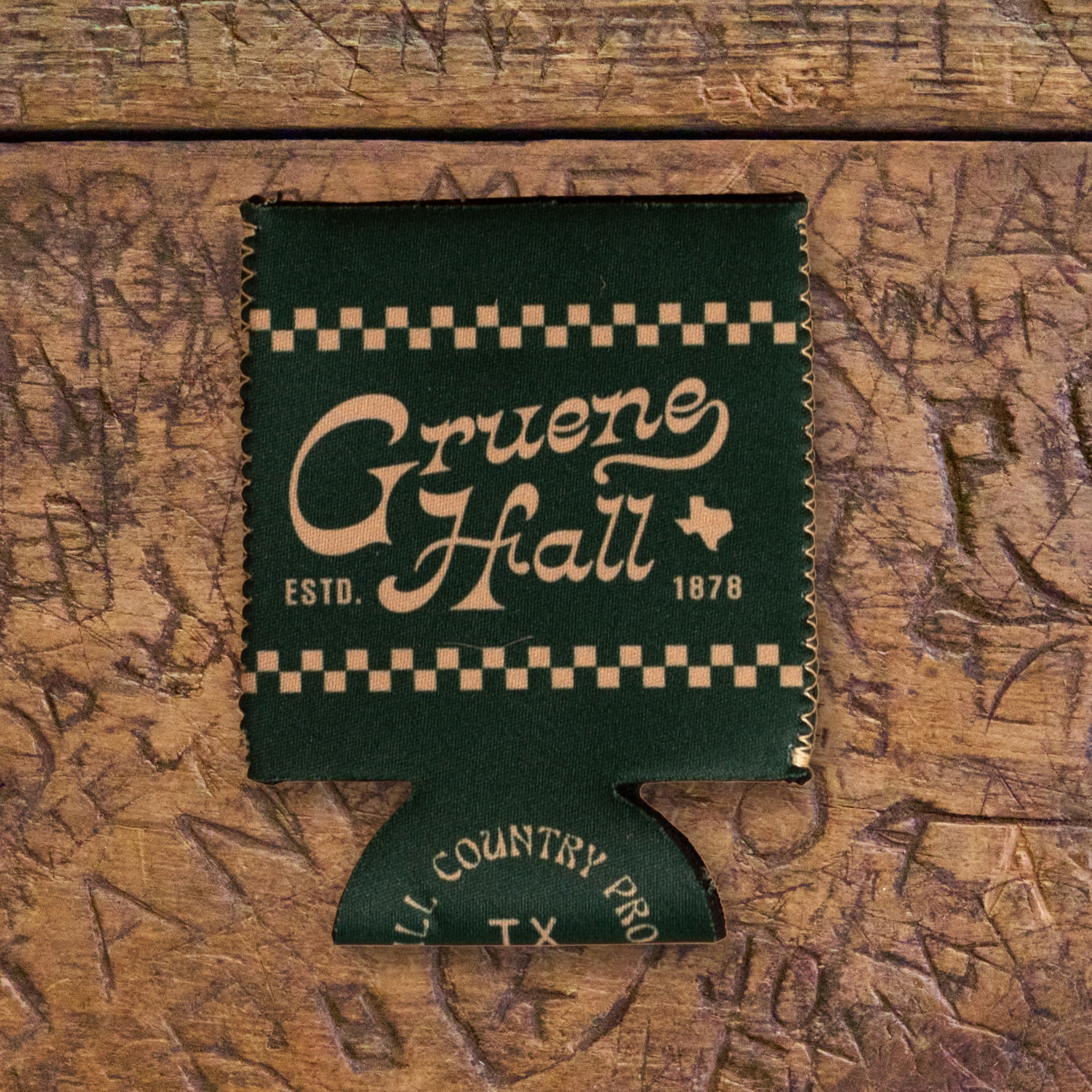 Texas Hill Country Provisions x Gruene Hall Feed & Seed Koozie