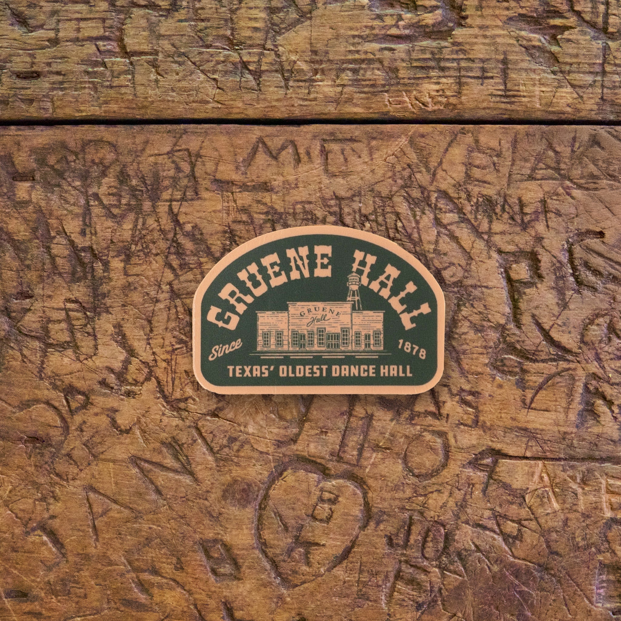 Texas Hill Country Provisions x Gruene Hall Honky Tonk Green Sticker