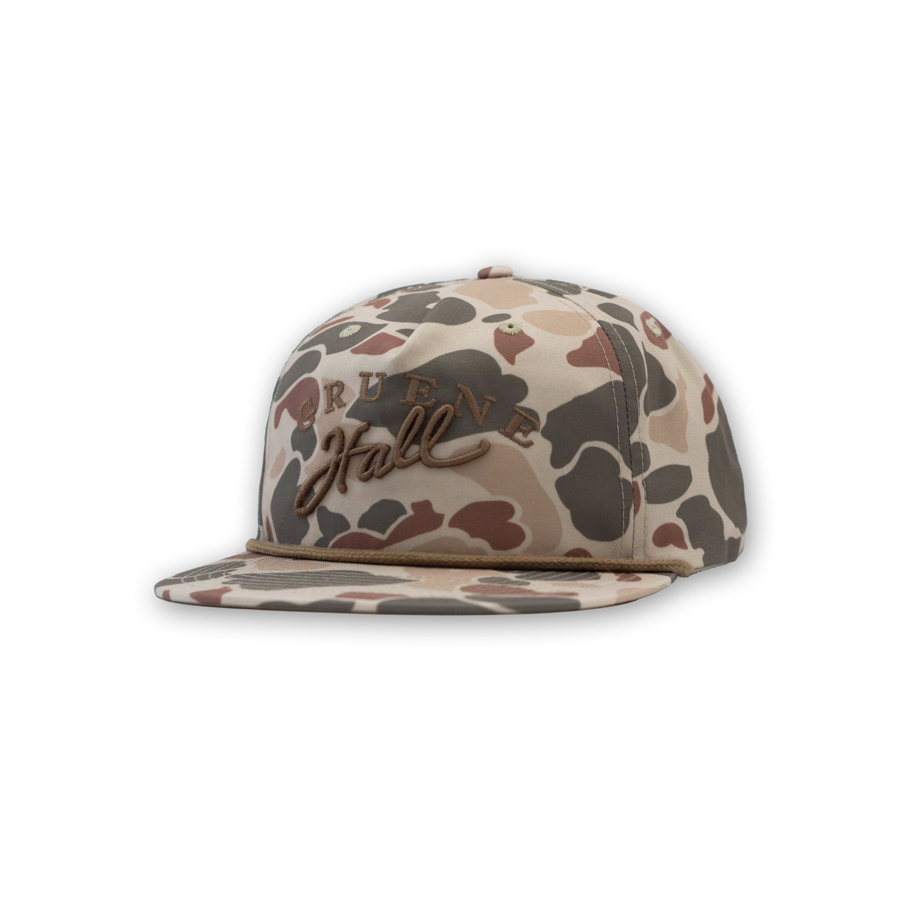 Harvest Duck Camo 3D Embroidered Logo Rope Cap #256P